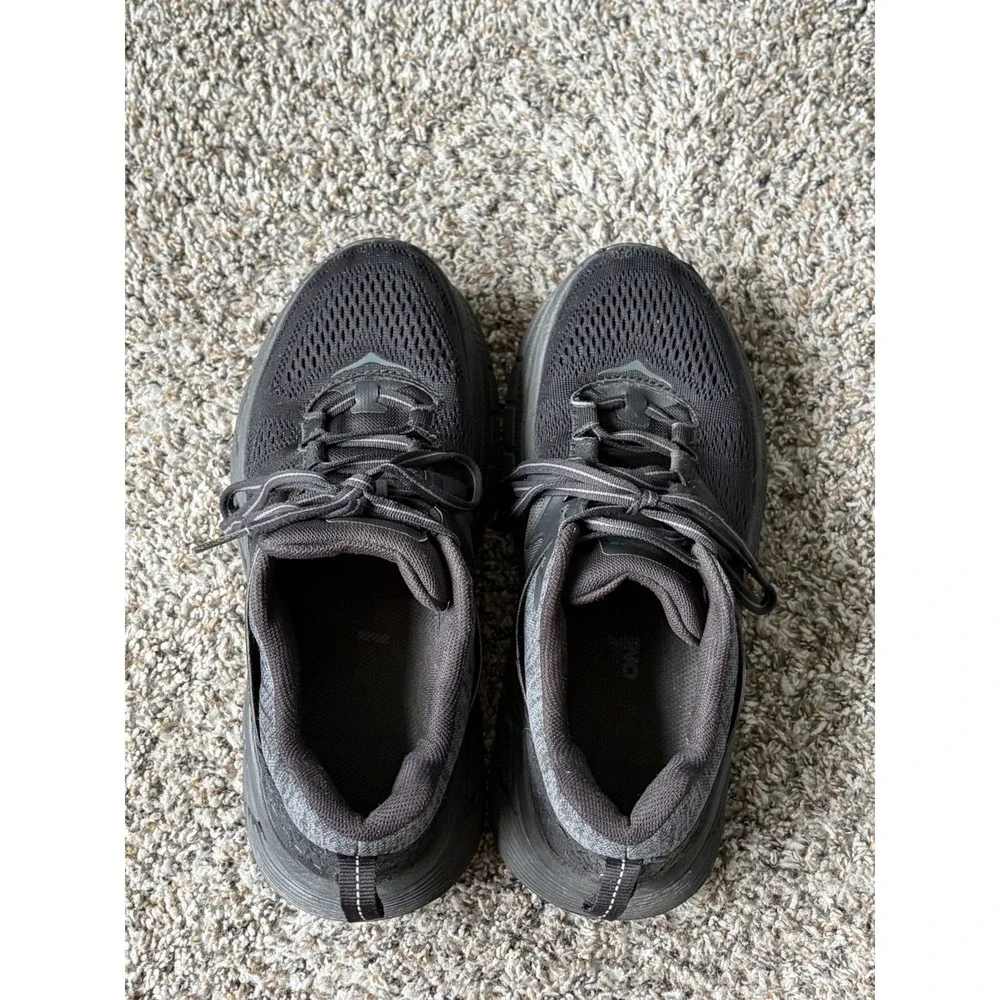 Black On Black Hoka One One Gaviota 2‎ Size 8.5 Running Sneakers Womens Shoes